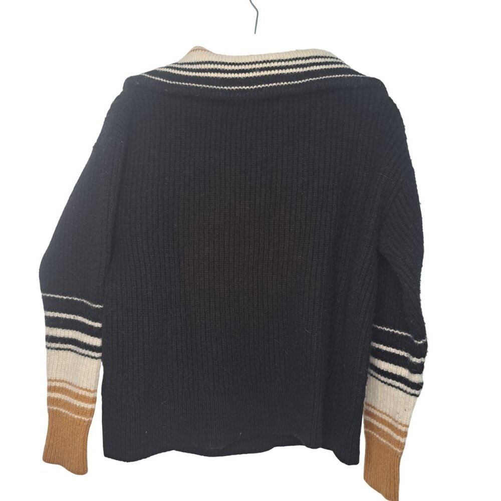 Obermeyer Limber 100% Wool 1/2 Zip Sweater Size Large - Picture 2 of 7